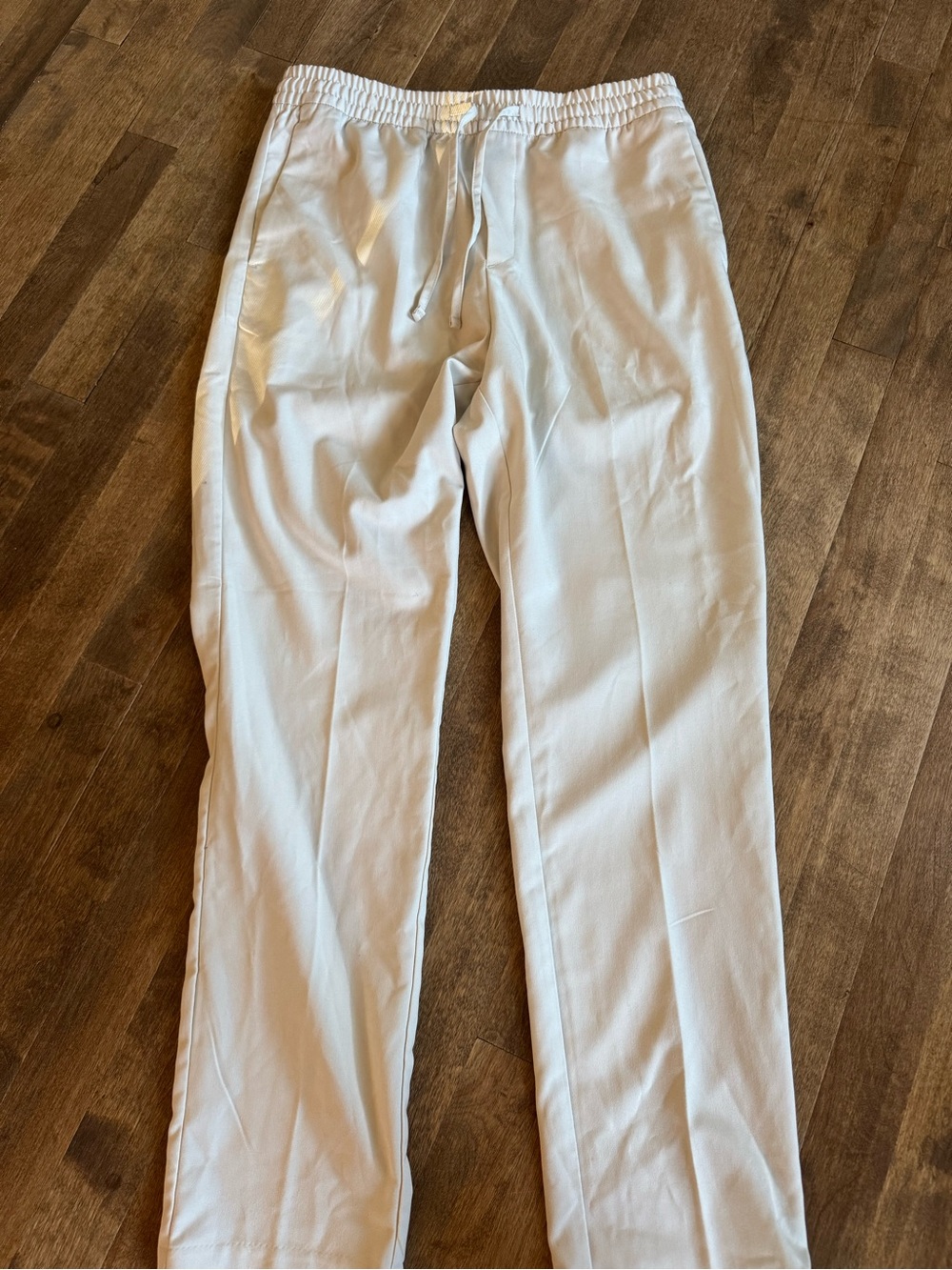 H&M Light Gray Drawstring Chinos